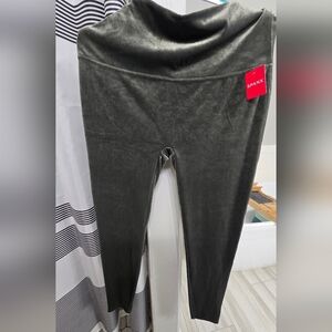 Spanx Green Velvet Leggings
